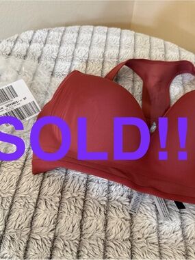 VSX Incredible Plunge Sports Racerback Bra ~ 38DDD